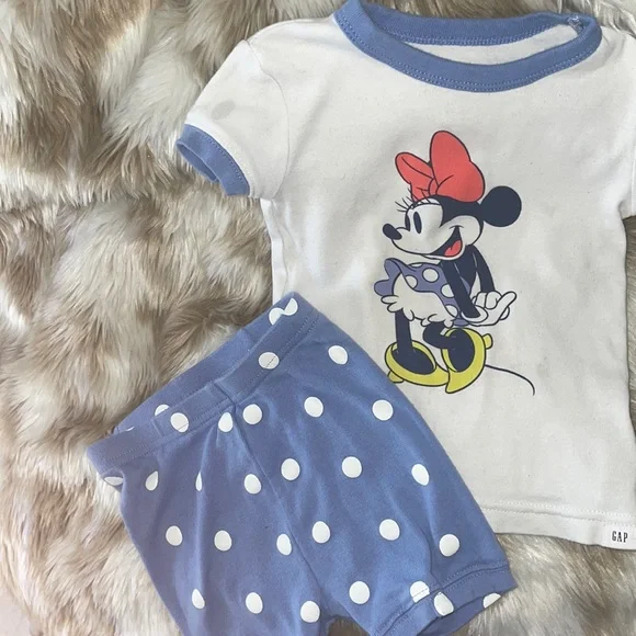 2for$20❤️Disney Minnie baby 👧🏻 Gap PJs - Picture 2 of 12